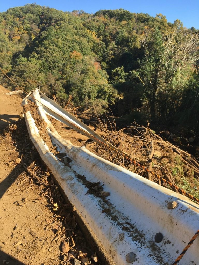 相模原市の台風被災地