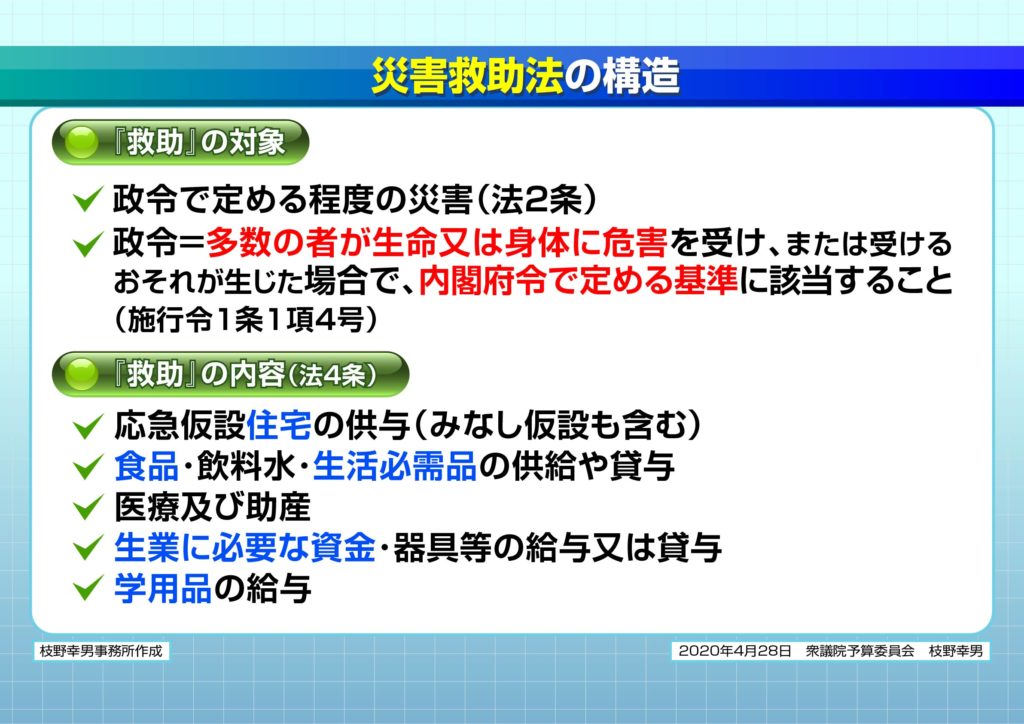 災害救助法