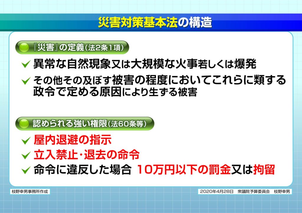 災害対策基本法