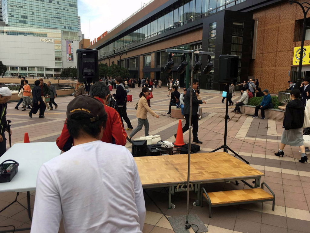 仙台駅での音の取材